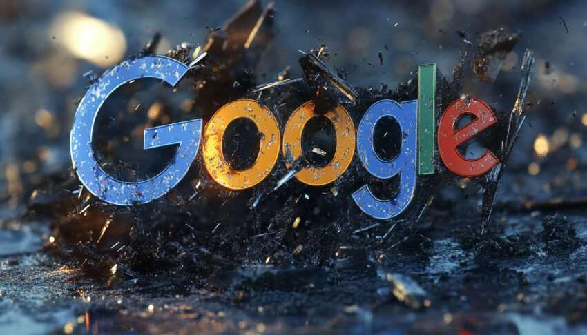 Google Logo Breaking